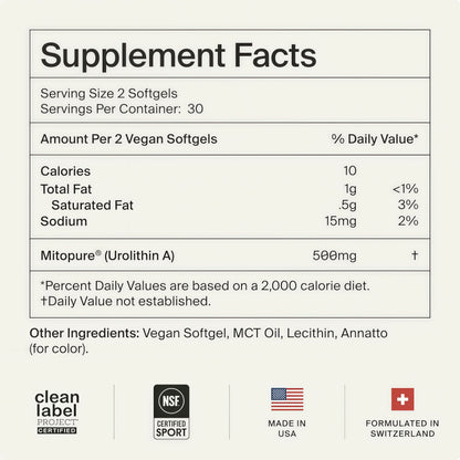 Mitopure Softgels Urolithin A
